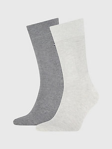 Tommy Hilfiger Lot de 6 paires de chaussettes courtes pour homme Noir/blanc 