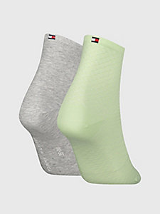 Donna Abbigliamento da Calze e collant da Calzini e calzettoni Fashion Socks Sock 2 Pack Slub di Tommy Hilfiger in Grigio 