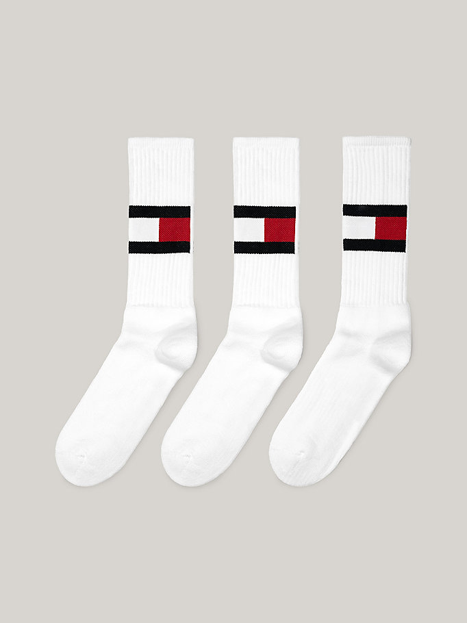 Herren Bekleidung Unterwäsche Socken H&M Gerippte Socken in Weiß für Herren 