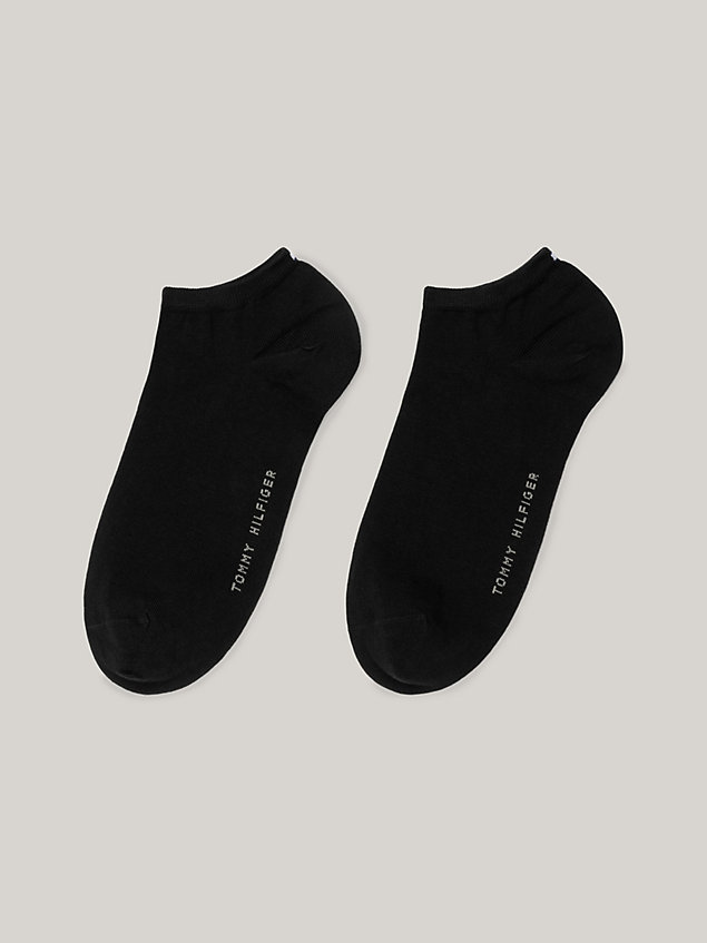 black 4-pack trainer socks for women tommy hilfiger