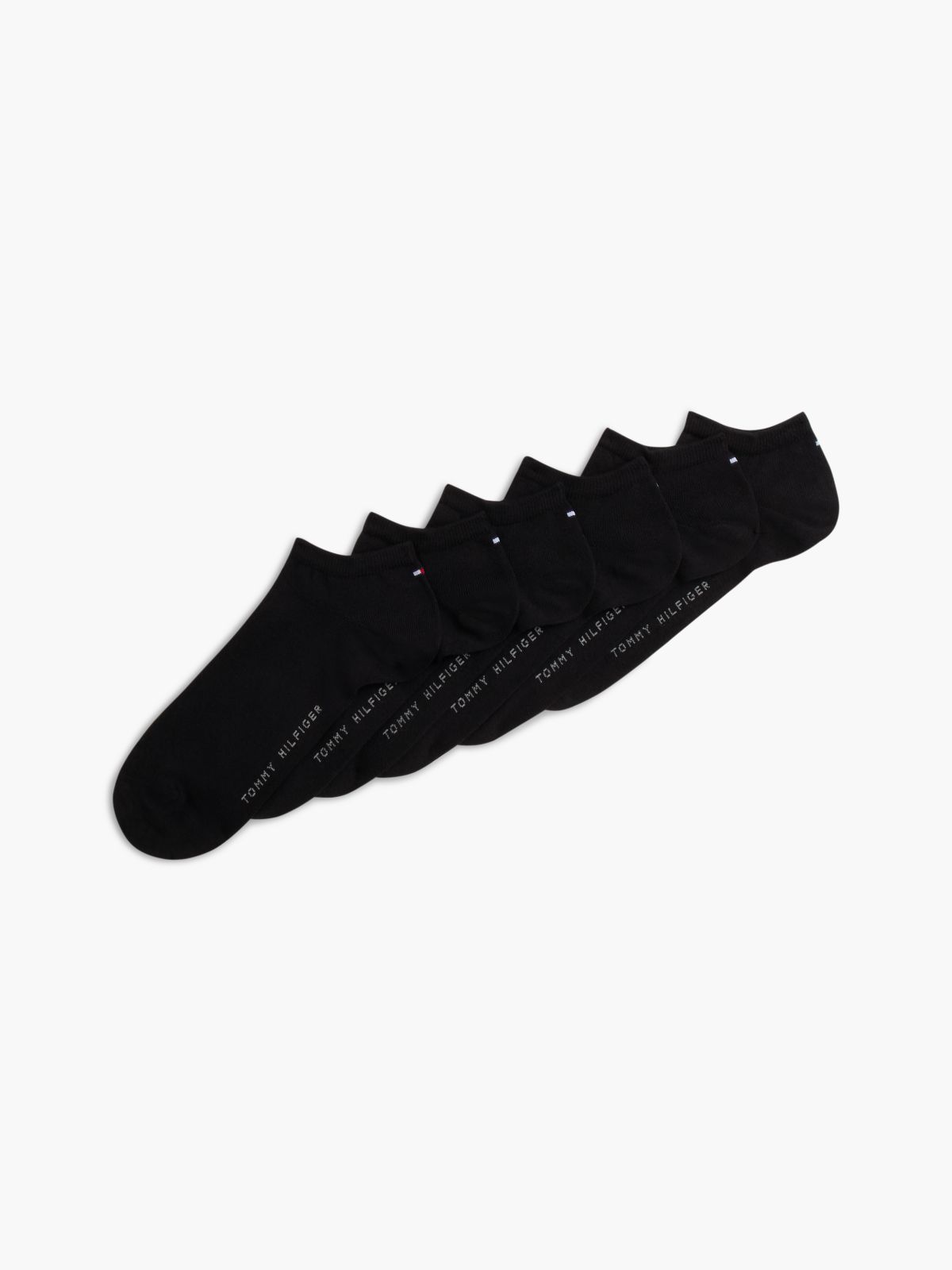 6-Pack Trainer Socks — Black