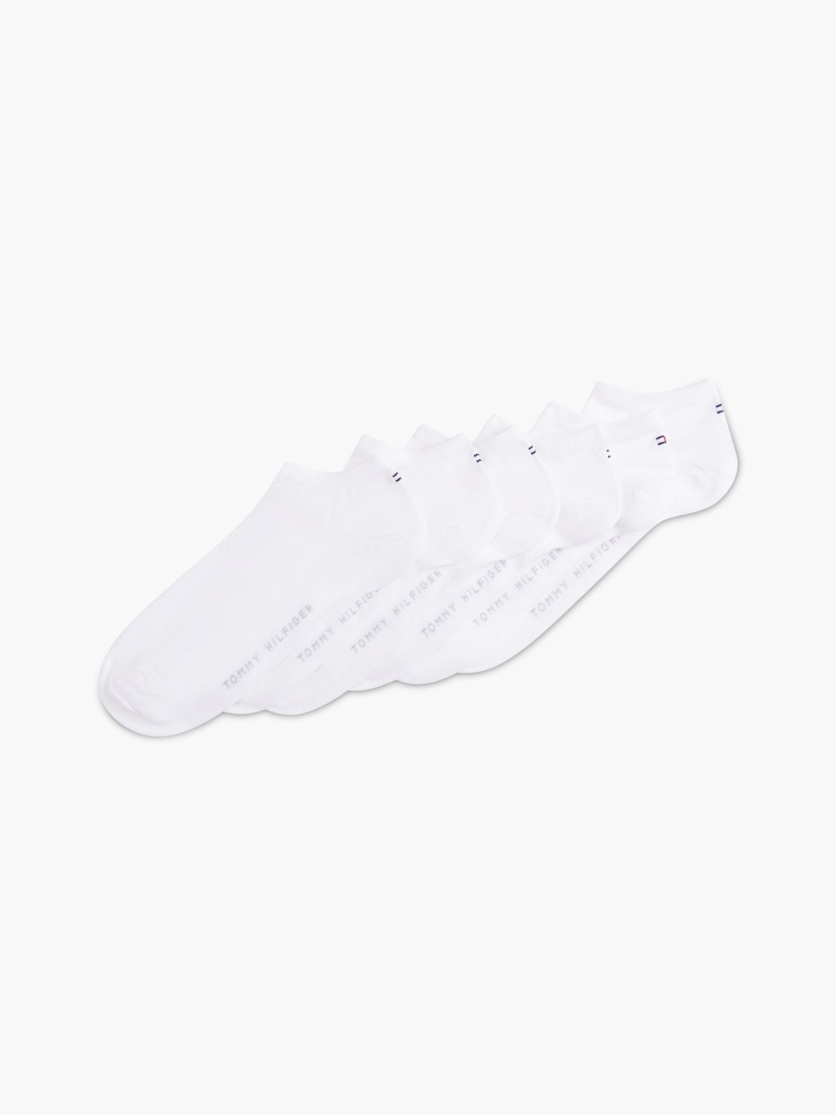 6-Pack Trainer Socks — White