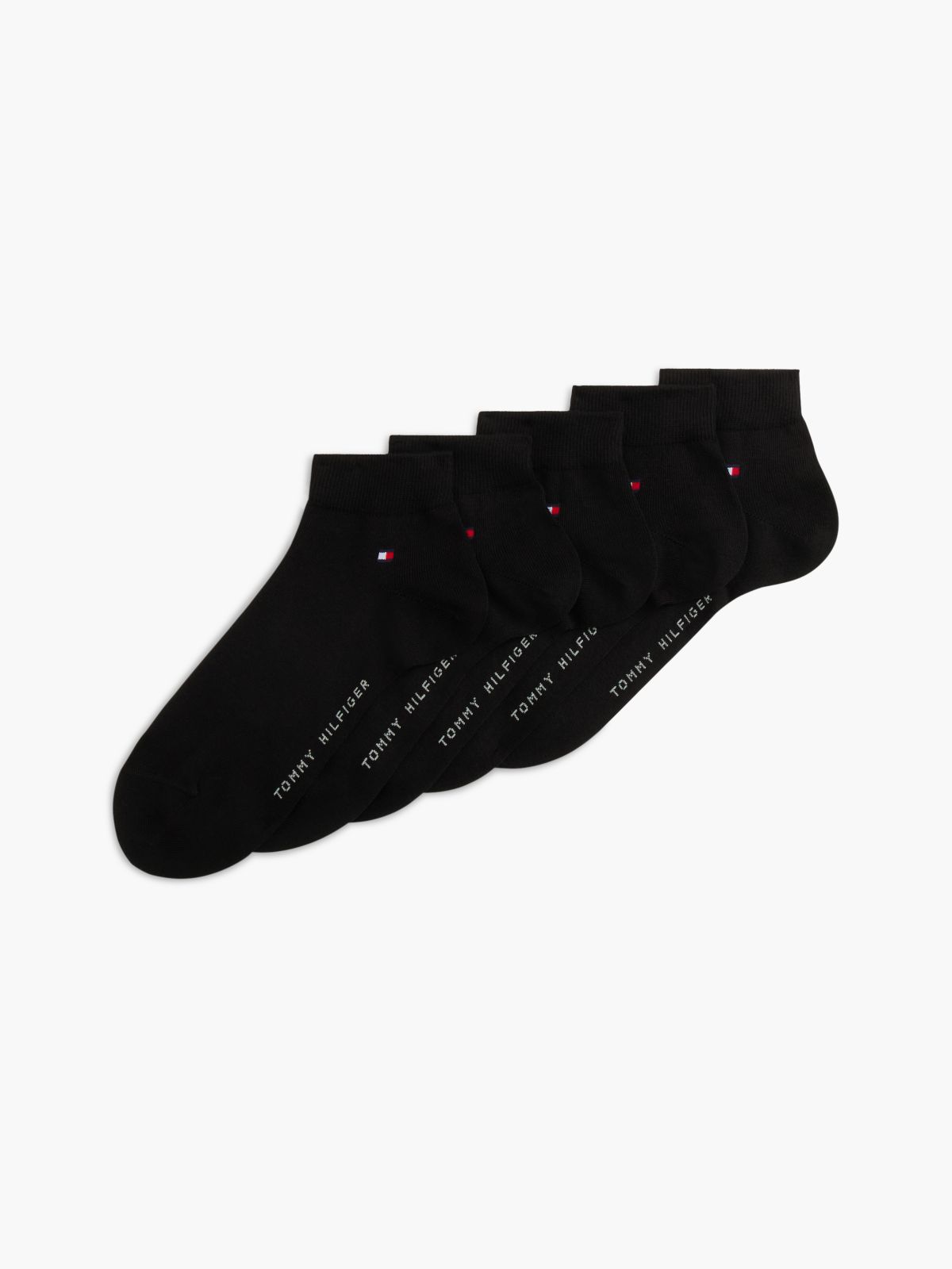6-Pack Ankle Socks — Black