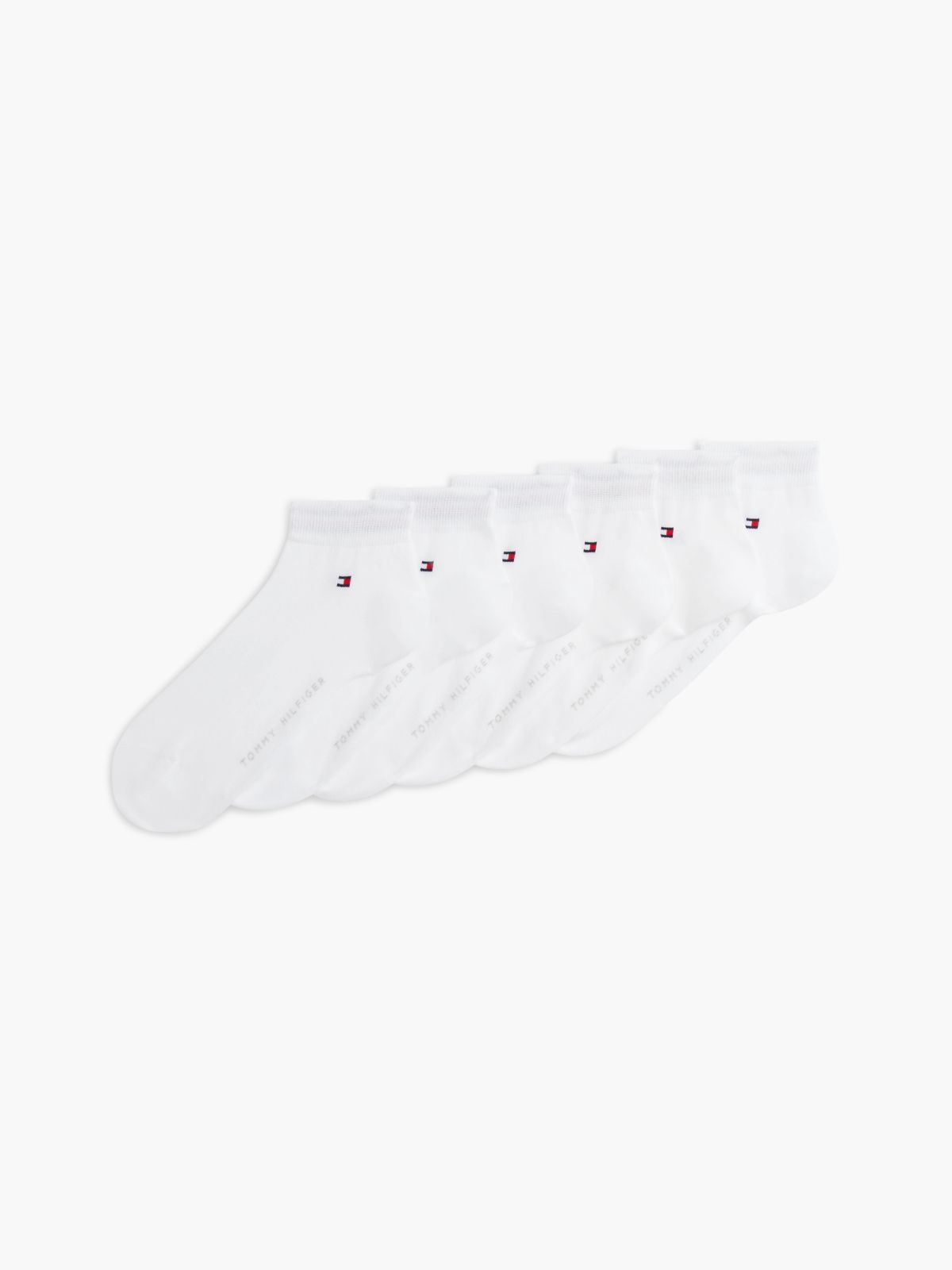 6-Pack Ankle Socks — White