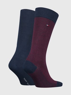 2Pack Herringbone KneeHigh Socks BLUE Tommy Hilfiger