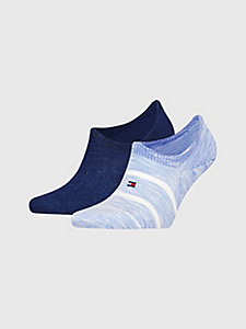 blue 2-pack flag footie socks for men tommy hilfiger