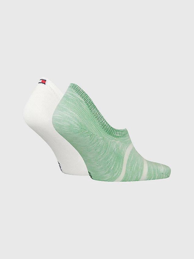 green 2-pack flag footie socks for men tommy hilfiger