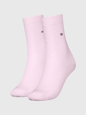2-Pack Classics Dot Hilfiger Tommy | | Pink Socks Jacquard