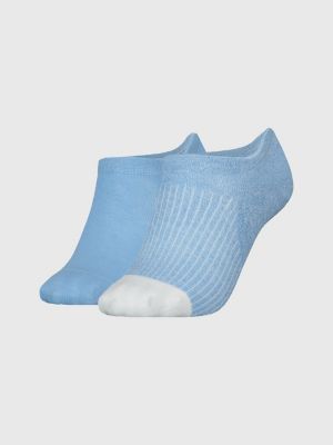 Lot de 3 paires de chaussettes côtelées - Blanche/bleu/rouge/vert