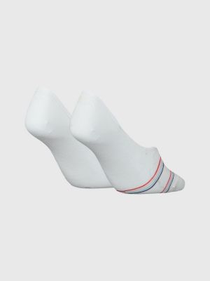 Pack de 2 pares de calcetines de rayas, Blanco