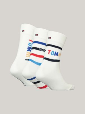 Geschenkbox Hilfiger 3er-Pack Socken | | Weiß Tommy inkl. Classics