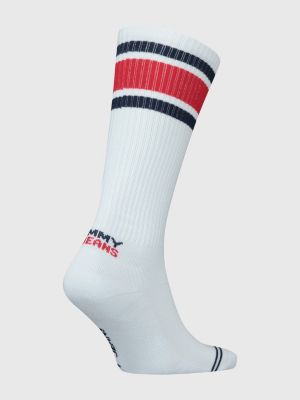 Calcetines Tommy Hilfiger Lifestyle Kneehigh Stripes Blanco Hombre