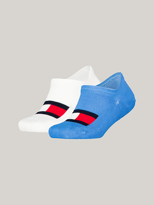 2-Pack Flag Footie Socks | Blue | Tommy Hilfiger