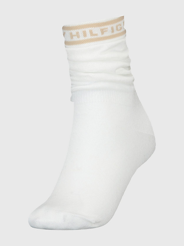 1er-Pack lockere lange Socken mit Logo | Beige | Tommy Hilfiger
