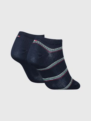 2 pares de calcetines cortos para hombre Tommy Hilfiger 701222188 White 001