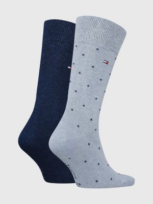 2er-Pack Classics gepunktete Socken | Blau | Tommy Hilfiger | Sneakersocken