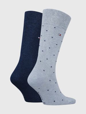 Hilfiger | | Tommy Blau gepunktete Socken 2er-Pack Classics