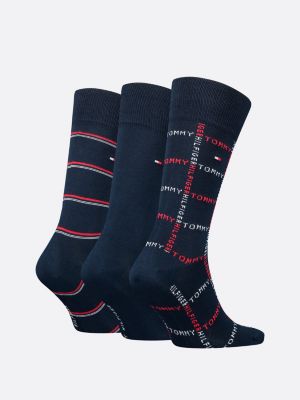 Coffret de 3 paires de chaussettes Classics Bleu Tommy Hilfiger