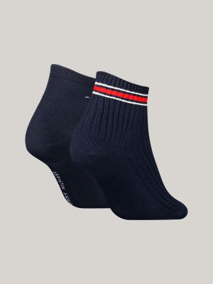 Lot de 2 paires de chaussettes courtes Bleu Tommy Hilfiger