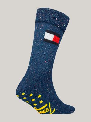 blue 1-pack classics anti-slip socks for unisex tommy hilfiger