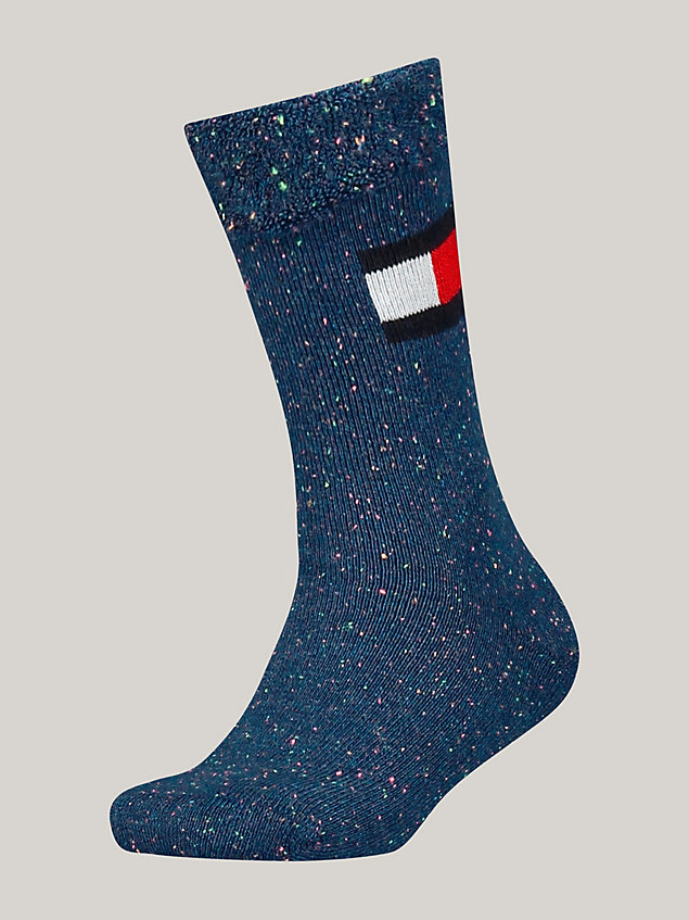 blue 1-pack classics anti-slip socks for unisex tommy hilfiger