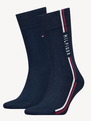 Calcetines Tommy Hilfiger Hombre Pack 2 Diseño Liso Y Rayado