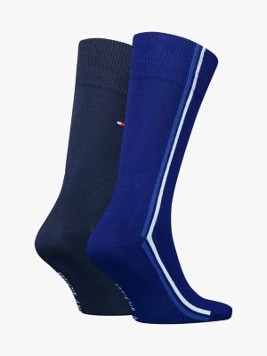 Tommy Hilfiger Lot de 2 chaussettes bleu grande taille