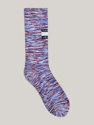 rosa 1er-pack socken mit space-dye für unisex - tommy jeans