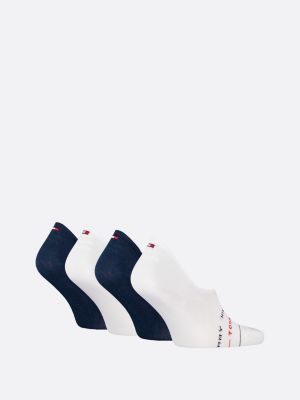 white 4-pack anti-slip footie socks gift box for men tommy hilfiger