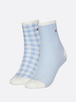 pack de 2 pares de calcetines cortos blue de mujeres tommy hilfiger