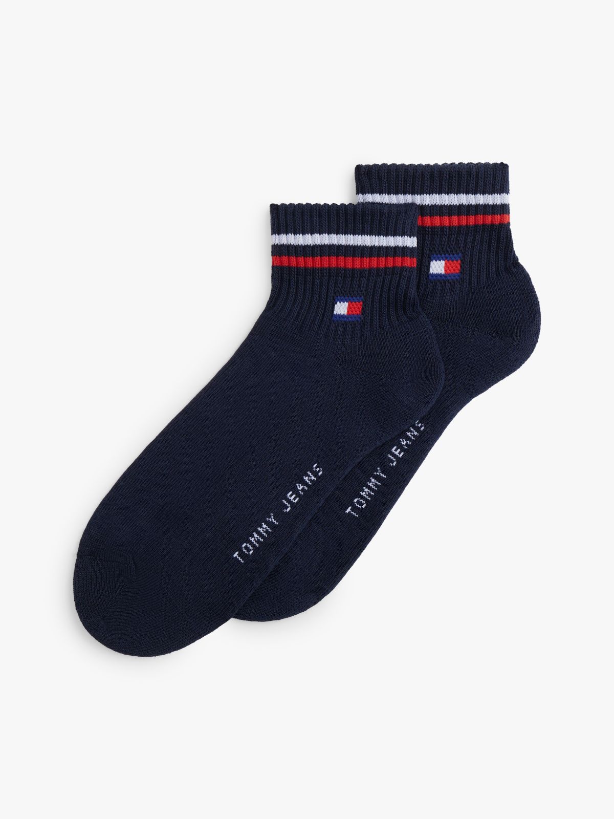 2-Pack Signature Cuff Ankle Socks — Blue