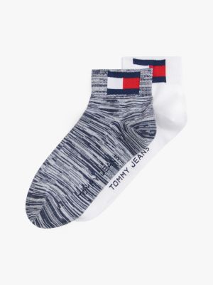 blue 2-pack ankle socks for unisex tommy jeans