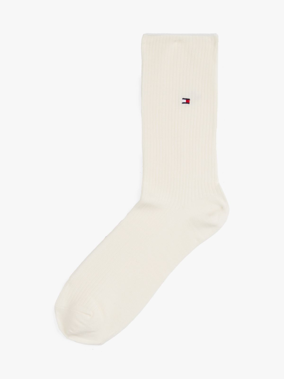 1-Pack Ribbed Socks — White