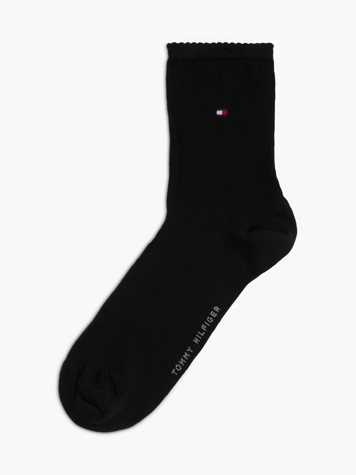 1-Pack Ribbed Short Socks — Black