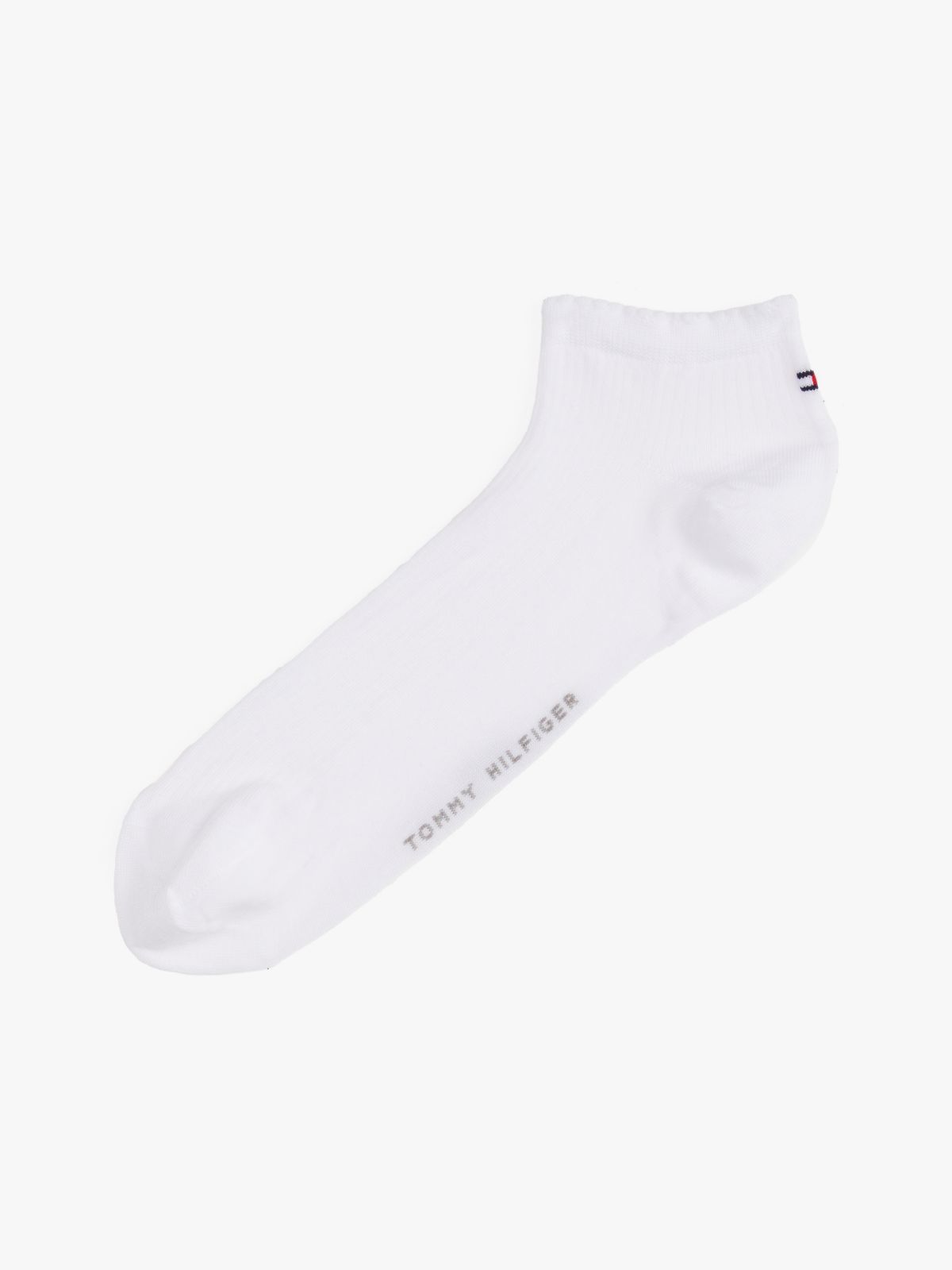 1-Pack Ribbed Trainer Socks — White