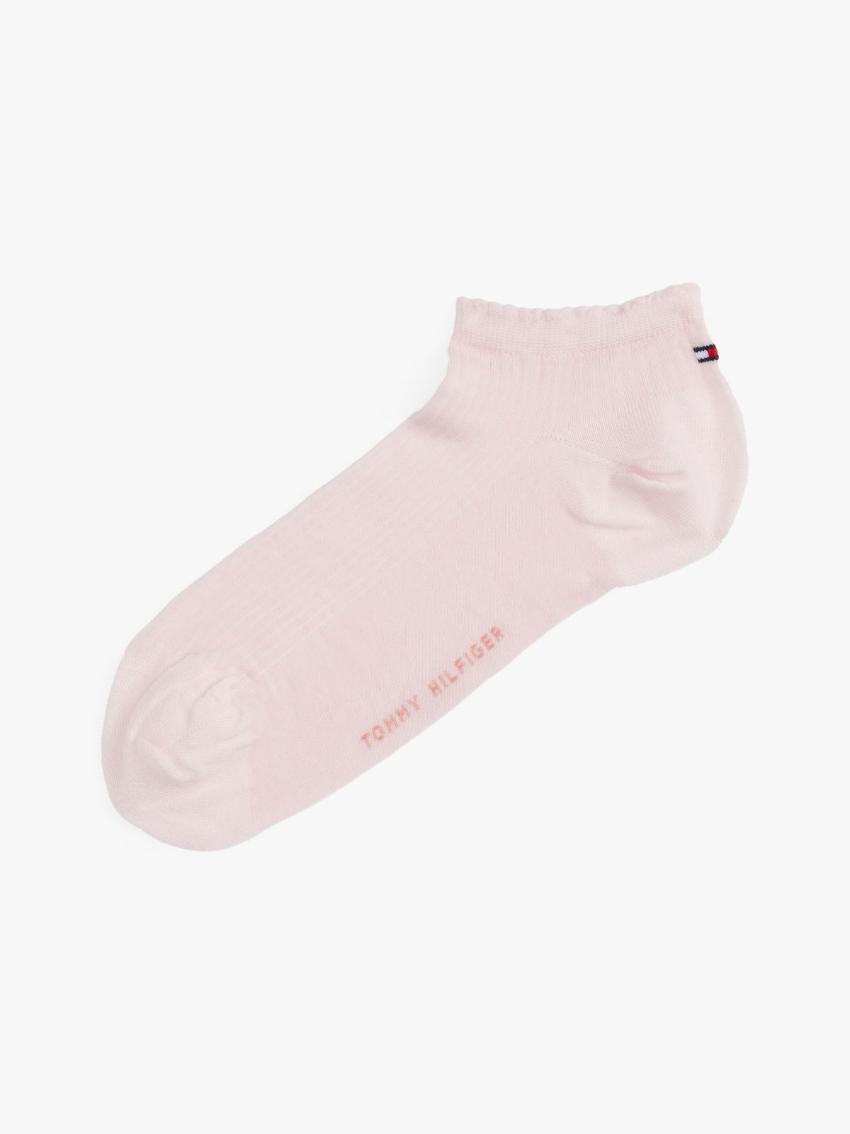 1-Pack Ribbed Trainer Socks — Pink