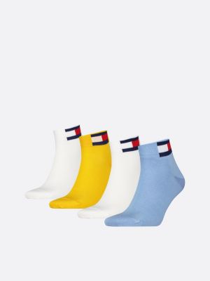 4 pack calzini alla caviglia con bandiera blue da unisex tommy jeans