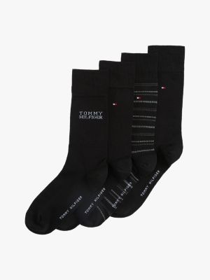 black 4-pack socks gift set for men tommy hilfiger