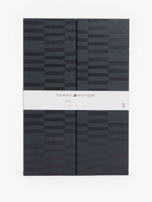 blue 5-pack socks gift box for men tommy hilfiger