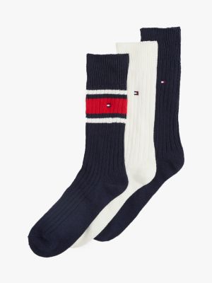 purple 3-pack socks gift box for men tommy hilfiger