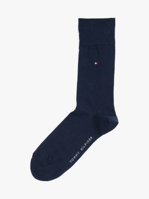 blue 2-pack herringbone socks for men tommy hilfiger