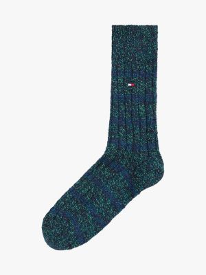 lot de 1 paire de chaussettes green pour hommes tommy hilfiger