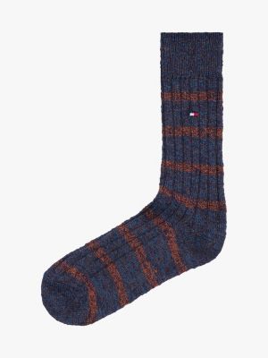 lot de 1 paire de chaussettes blue pour hommes tommy hilfiger