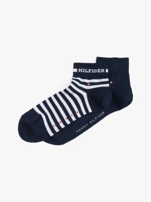 lot de 2 paires de chaussettes basses blue pour hommes tommy hilfiger