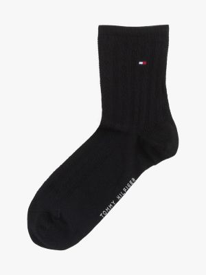 black 1-pack short socks for women tommy hilfiger