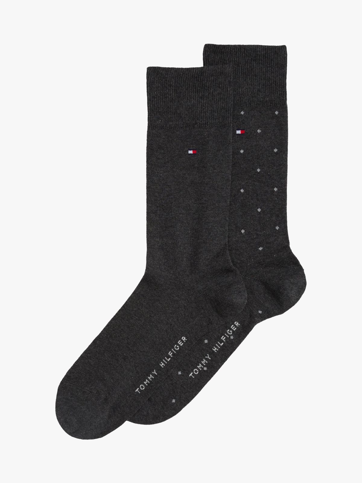2-Pack Flag Polka Dot Socks — Grey