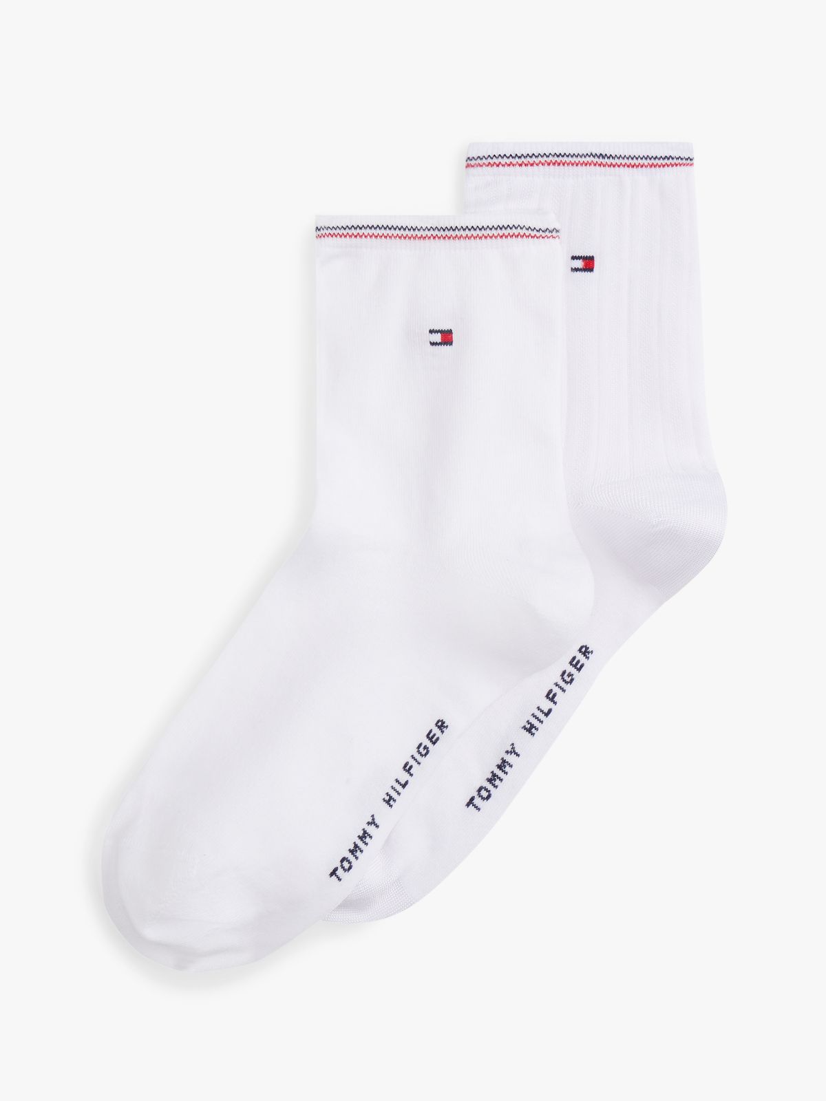 2-Pack Shiny Short Socks — White