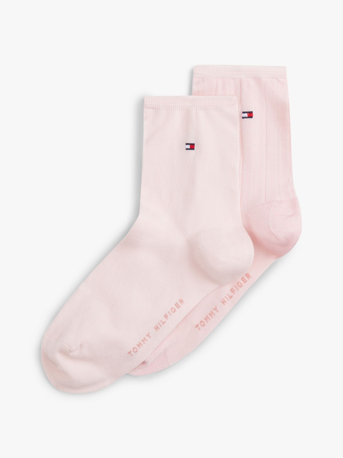 2-Pack Shiny Short Socks — Pink