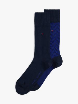 blue 2-pack socks for men tommy hilfiger