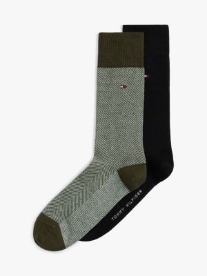 green 2-pack socks for men tommy hilfiger